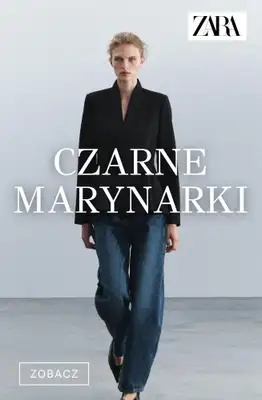 Zara - gazetka promocyjna Czarne marynarki od soboty 19.09 