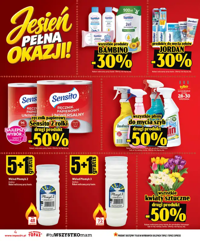TOPAZ - gazetka promocyjna Gazetka od czwartku 24.09 do środy 30.09 - strona 4
