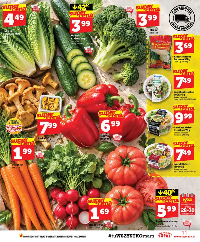 TOPAZ - gazetka promocyjna Gazetka od czwartku 24.09 do środy 30.09 - strona 11