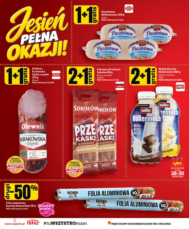 TOPAZ - gazetka promocyjna Gazetka od czwartku 24.09 do środy 30.09 - strona 2