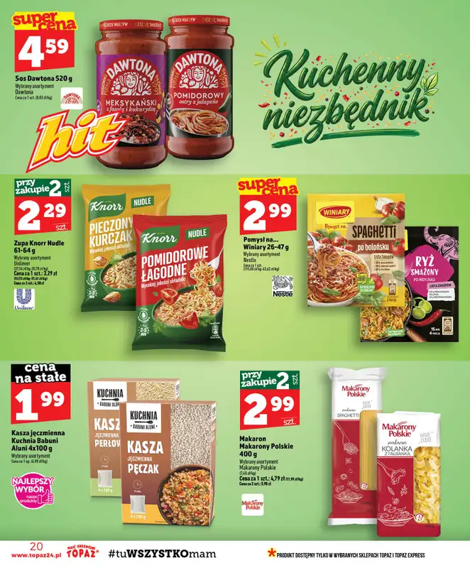 TOPAZ - gazetka promocyjna Gazetka od czwartku 24.09 do środy 30.09 - strona 20