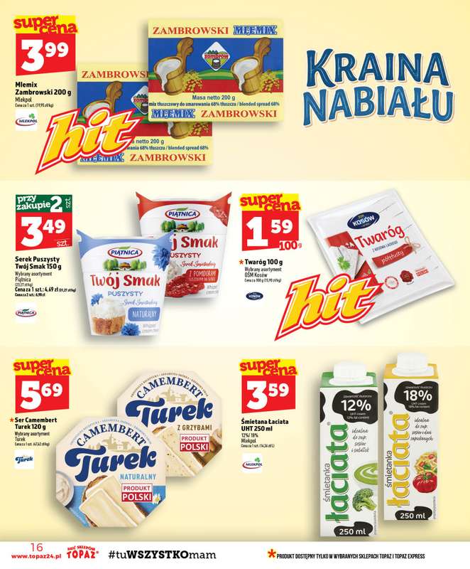 TOPAZ - gazetka promocyjna Gazetka od czwartku 24.09 do środy 30.09 - strona 16