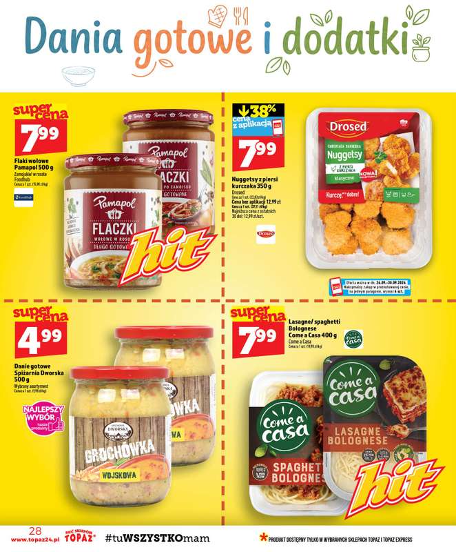 TOPAZ - gazetka promocyjna Gazetka od czwartku 24.09 do środy 30.09 - strona 28