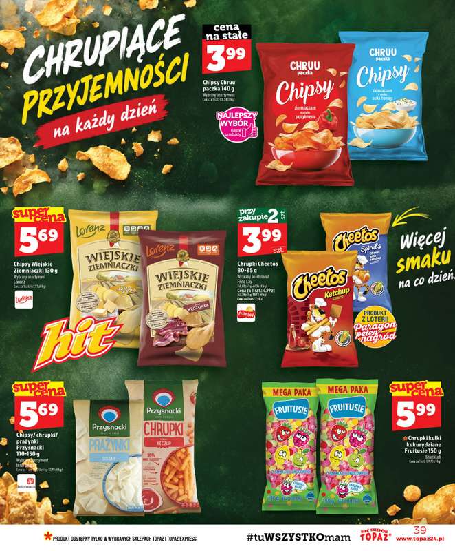 TOPAZ - gazetka promocyjna Gazetka od czwartku 24.09 do środy 30.09 - strona 39