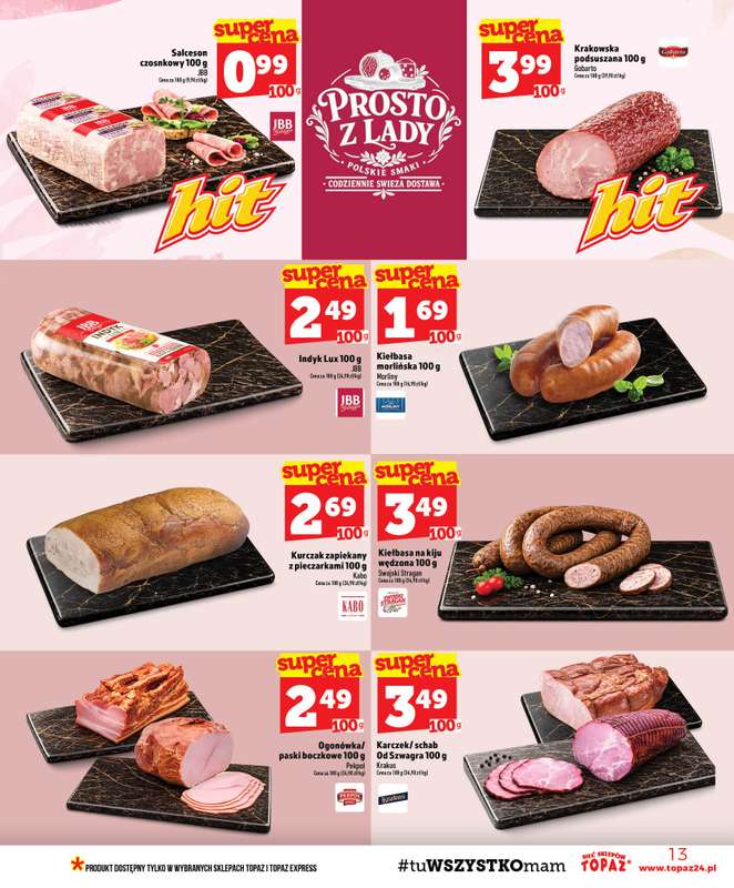TOPAZ - gazetka promocyjna Gazetka od czwartku 24.09 do środy 30.09 - strona 13