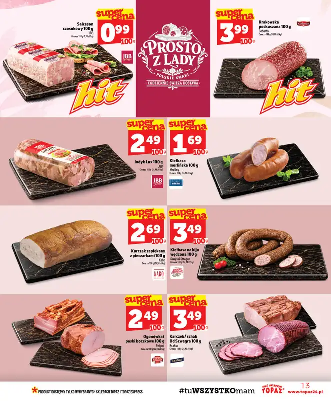 TOPAZ - gazetka promocyjna Gazetka od czwartku 24.09 do środy 30.09 - strona 13