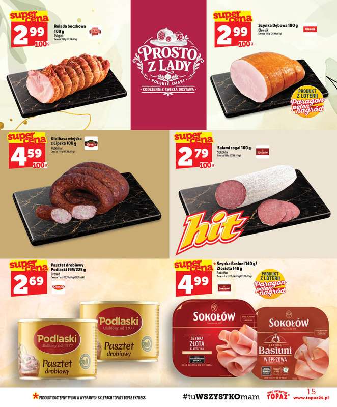TOPAZ - gazetka promocyjna Gazetka od czwartku 24.09 do środy 30.09 - strona 15