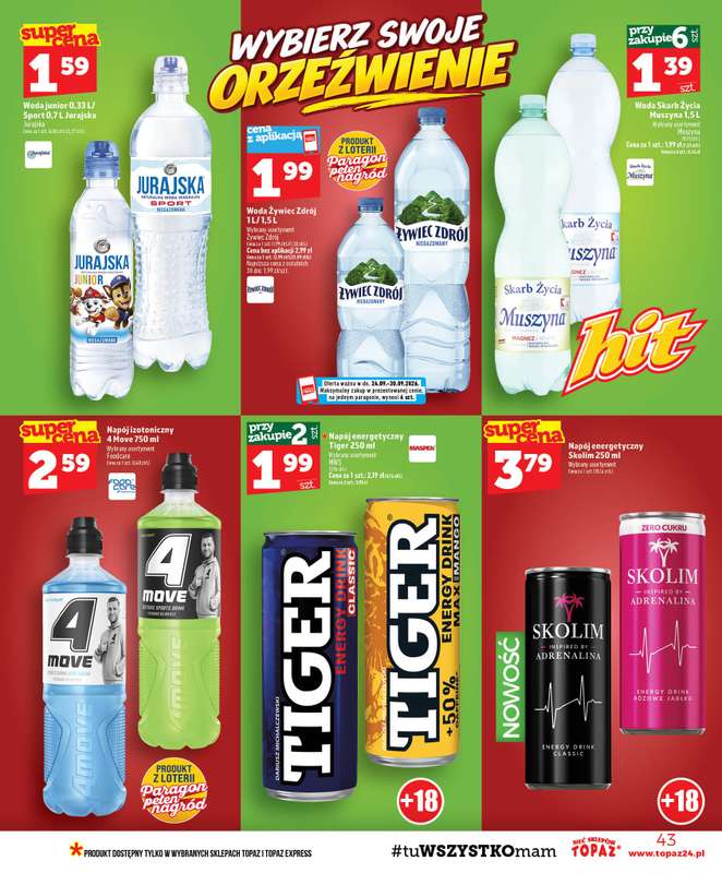 TOPAZ - gazetka promocyjna Gazetka od czwartku 24.09 do środy 30.09 - strona 43