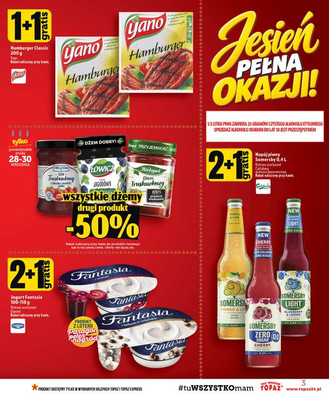 TOPAZ - gazetka promocyjna Gazetka od czwartku 24.09 do środy 30.09 - strona 3