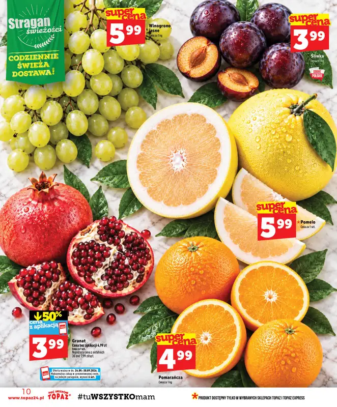 TOPAZ - gazetka promocyjna Gazetka od czwartku 24.09 do środy 30.09 - strona 10