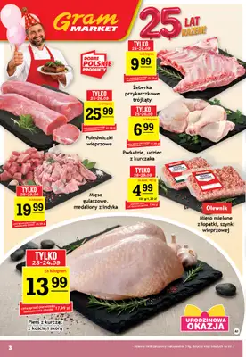 Gram Market - gazetka promocyjna Gazetka od środy 23.09 do wtorku 29.09 - strona 3