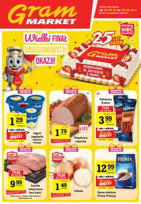 Gram Market - gazetka promocyjna Gazetka od środy 23.09 do wtorku 29.09