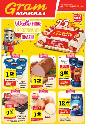 Gram Market - gazetka promocyjna Gazetka od środy 23.09 do wtorku 29.09