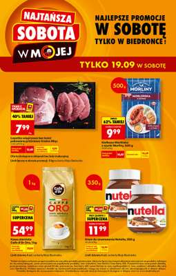 Biedronka - gazetka promocyjna Najtańsza sobota od soboty 19.09 do soboty 19.09