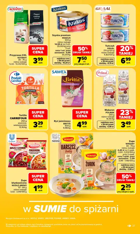 Carrefour - gazetka promocyjna Gazetka Carrefour od poniedziałku od poniedziałku 21.09 do soboty 26.09 - strona 29