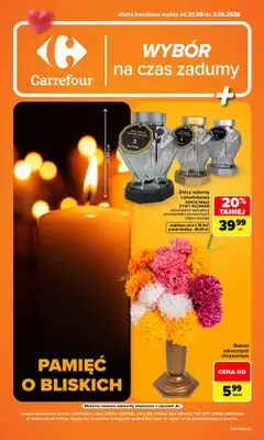 Carrefour - gazetka promocyjna Gazetka Wybór na czas zadumy od poniedziałku 21.09 do soboty 03.10