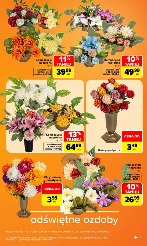 Carrefour - gazetka promocyjna Gazetka Wybór na czas zadumy od poniedziałku 21.09 do soboty 03.10 - strona 3