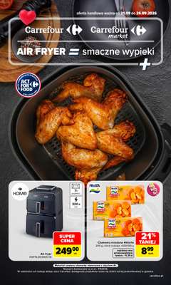 Carrefour - gazetka promocyjna Gazetka Air fryer smaczne wypieki od poniedziałku 21.09 do soboty 26.09