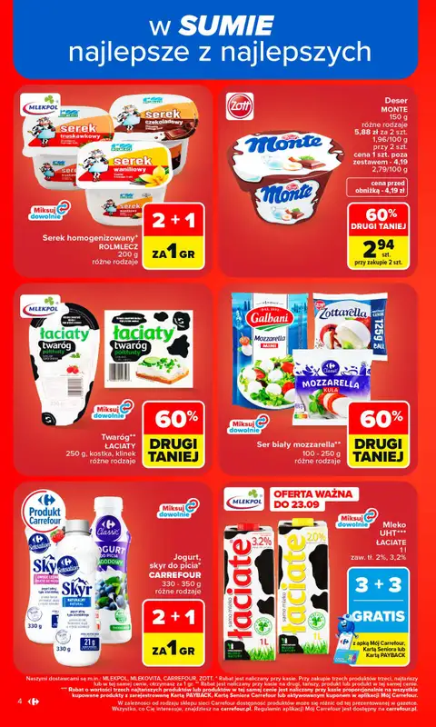 Carrefour Market - gazetka promocyjna Gazetka Carrefour Market od poniedziałku od poniedziałku 21.09 do soboty 26.09 - strona 6