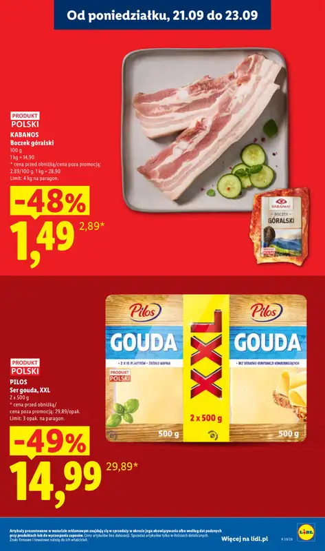 Lidl - gazetka promocyjna Oferta od poniedziałku od poniedziałku 21.09 do środy 23.09 - strona 15