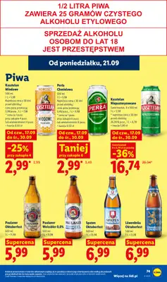 Lidl - gazetka promocyjna Oferta od poniedziałku od poniedziałku 21.09 do środy 23.09 - strona 79