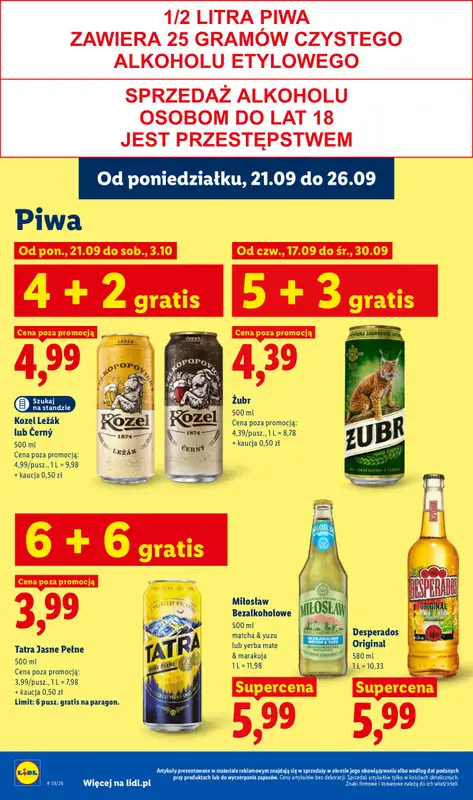 Lidl - gazetka promocyjna Oferta od poniedziałku od poniedziałku 21.09 do środy 23.09 - strona 78
