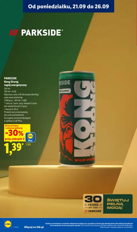 Lidl - gazetka promocyjna Oferta od poniedziałku od poniedziałku 21.09 do środy 23.09 - strona 82