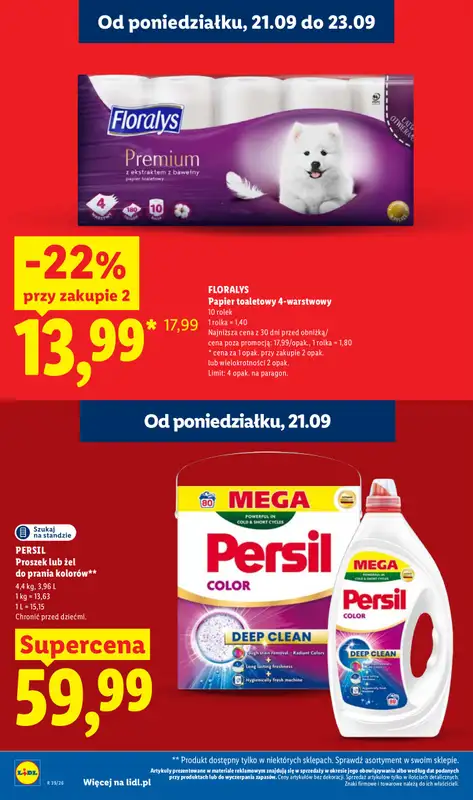Lidl - gazetka promocyjna Oferta od poniedziałku od poniedziałku 21.09 do środy 23.09 - strona 26