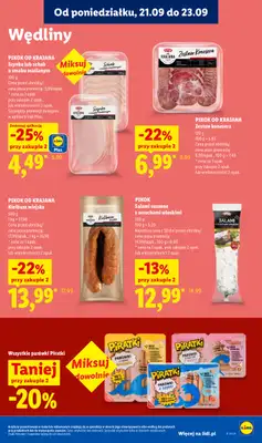 Lidl - gazetka promocyjna Oferta od poniedziałku od poniedziałku 21.09 do środy 23.09 - strona 63