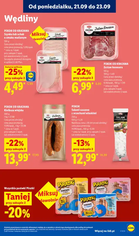 Lidl - gazetka promocyjna Oferta od poniedziałku od poniedziałku 21.09 do środy 23.09 - strona 63