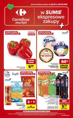 Carrefour Market - gazetka promocyjna Gazetka Ekspresowe zakupy od wtorku 22.09 do poniedziałku 28.09