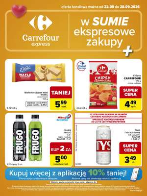 Carrefour Express - gazetka promocyjna Gazetka Express od wtorku 22.09 do poniedziałku 28.09