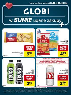 Globi - gazetka promocyjna Gazetka Globi od wtorku 22.09 do poniedziałku 28.09