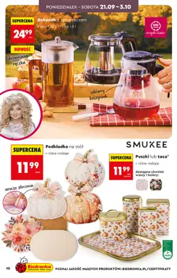 Biedronka - gazetka promocyjna Hity i inspiracje, od 19.09 od soboty 19.09 do środy 07.10 - strona 12