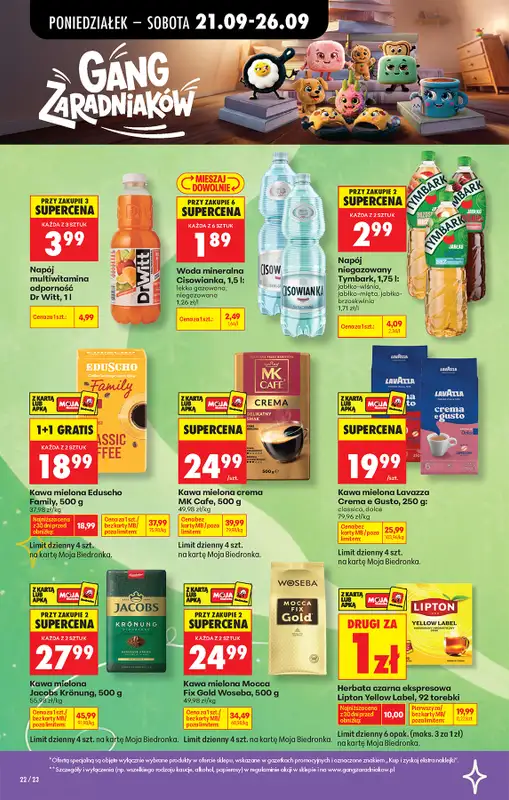 Biedronka - gazetka promocyjna Od poniedziałku od poniedziałku 21.09 do soboty 26.09 - strona 26