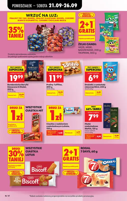 Biedronka - gazetka promocyjna Od poniedziałku od poniedziałku 21.09 do soboty 26.09 - strona 72