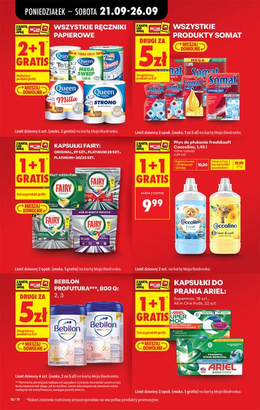 Biedronka - gazetka promocyjna Od poniedziałku, Z ladą tradycyjną od poniedziałku 21.09 do soboty 26.09 - strona 18