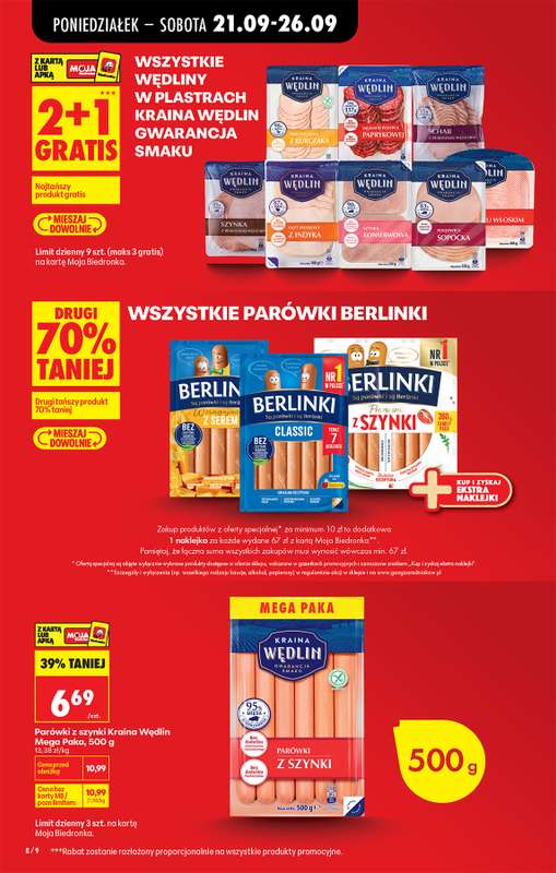 Biedronka - gazetka promocyjna Od poniedziałku, Z ladą tradycyjną od poniedziałku 21.09 do soboty 26.09 - strona 10