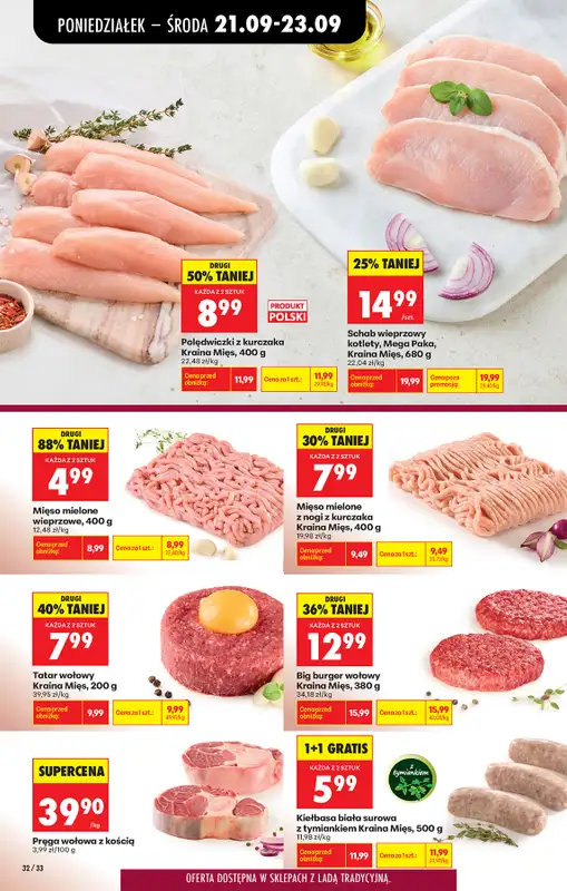Biedronka - gazetka promocyjna Od poniedziałku, Z ladą tradycyjną od poniedziałku 21.09 do soboty 26.09 - strona 40