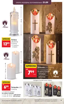 Biedronka - gazetka promocyjna Znicze, wkłady i kwiaty od poniedziałku 21.09  - strona 9