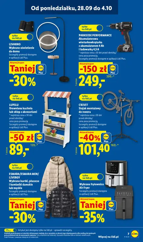 Lidl - gazetka promocyjna Katalog od poniedziałku 28.09 do soboty 03.10 - strona 7
