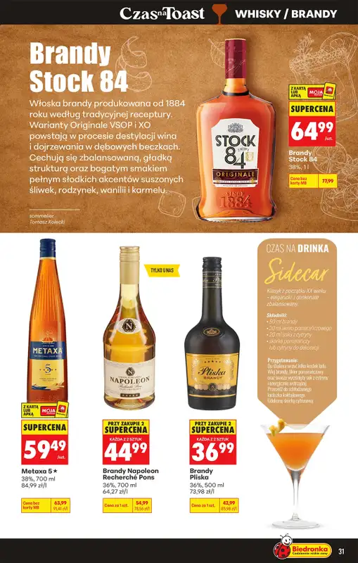 Biedronka - gazetka promocyjna Czas na toast od poniedziałku 21.09 do soboty 03.10 - strona 35