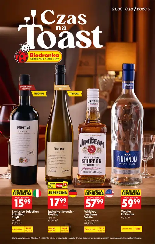 Biedronka - gazetka promocyjna Czas na toast  