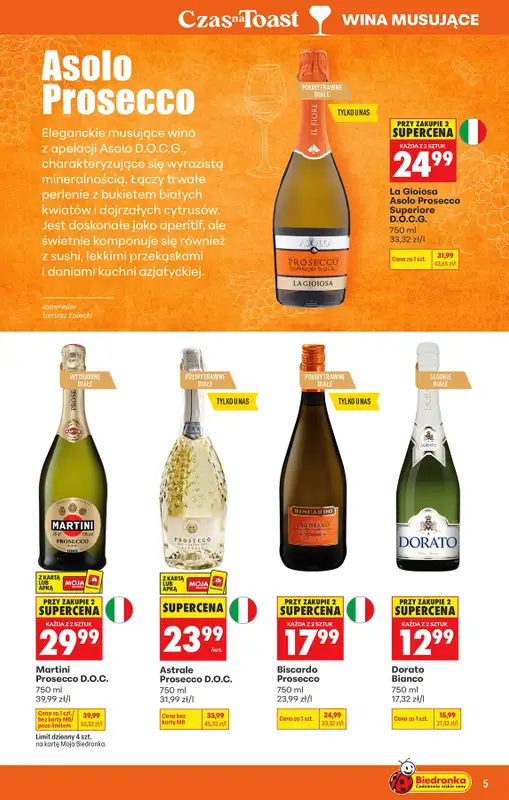 Biedronka - gazetka promocyjna Czas na toast od poniedziałku 21.09 do soboty 03.10 - strona 7