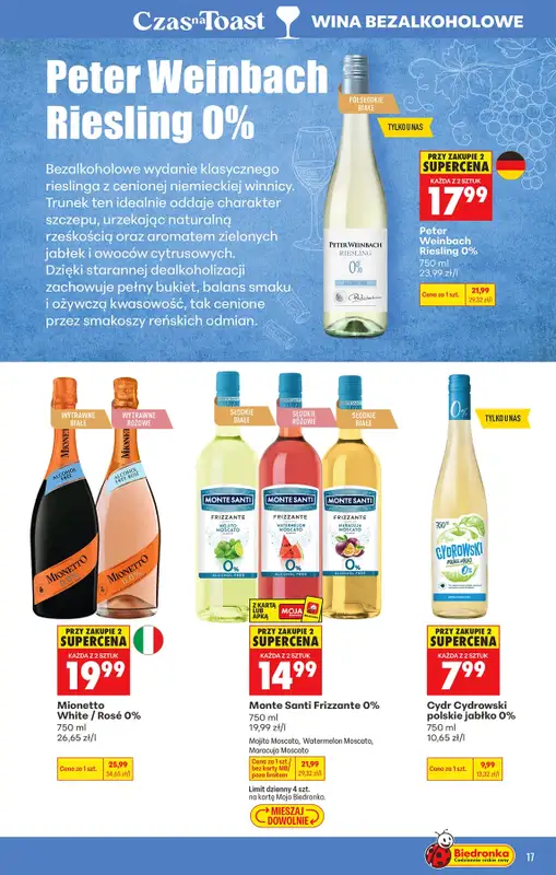 Biedronka - gazetka promocyjna Czas na toast od poniedziałku 21.09 do soboty 03.10 - strona 21