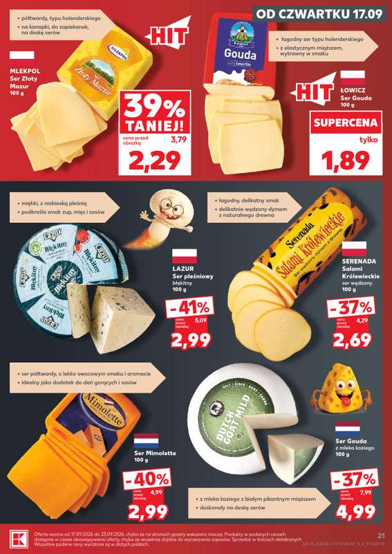 Kaufland - gazetka promocyjna Oferta Tygodnia od czwartku 17.09 do środy 23.09 - strona 21