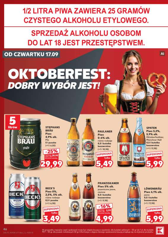 Kaufland - gazetka promocyjna Oferta Tygodnia od czwartku 17.09 do środy 23.09 - strona 46