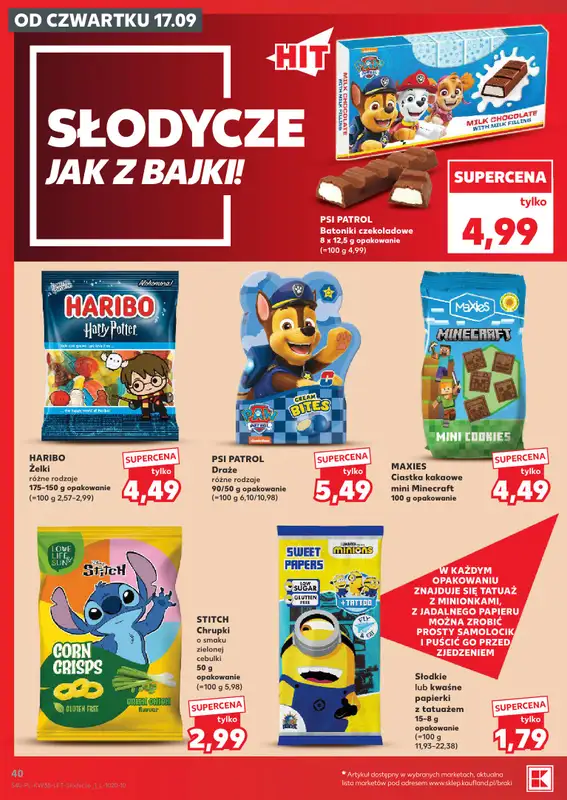 Kaufland - gazetka promocyjna Oferta Tygodnia od czwartku 17.09 do środy 23.09 - strona 40