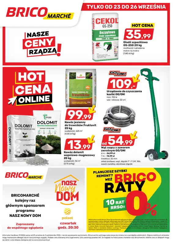 Bricomarche - gazetka promocyjna Gazetka od środy 23.09 do soboty 03.10 - strona 8