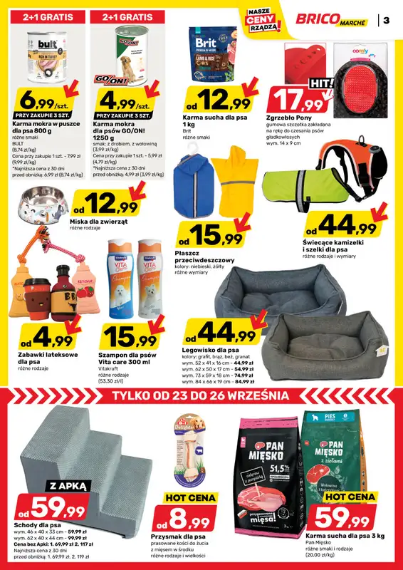 Bricomarche - gazetka promocyjna Gazetka od środy 23.09 do soboty 03.10 - strona 3